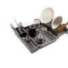 Best Égouttoir pliable gris 35x30/50xH7 cm Rangement De Cuisine