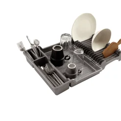 Best Égouttoir pliable gris 35x30/50xH7 cm Rangement De Cuisine