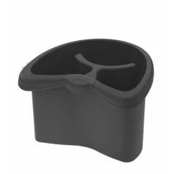 Clearance Égouttoir pour couverts 3 compartiments noir Rangement De Cuisine
