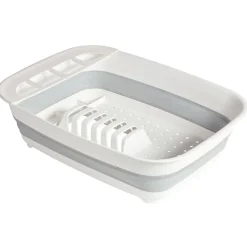 New Égouttoir rétractable plastique blanc 45x32,5xH5,5/12cm Rangement De Cuisine