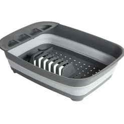 Online Égouttoir rétractable plastique gris 45x32,5xH5,5/12cm Rangement De Cuisine