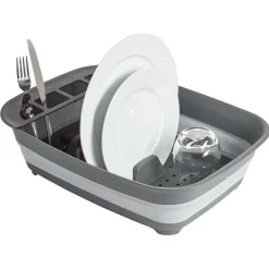 Online Égouttoir rétractable plastique gris 45x32,5xH5,5/12cm Rangement De Cuisine