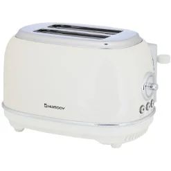 Hot Grille pain Homday retro blanc crème Petit Électroménager