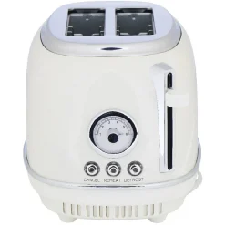 Hot Grille pain Homday retro blanc crème Petit Électroménager