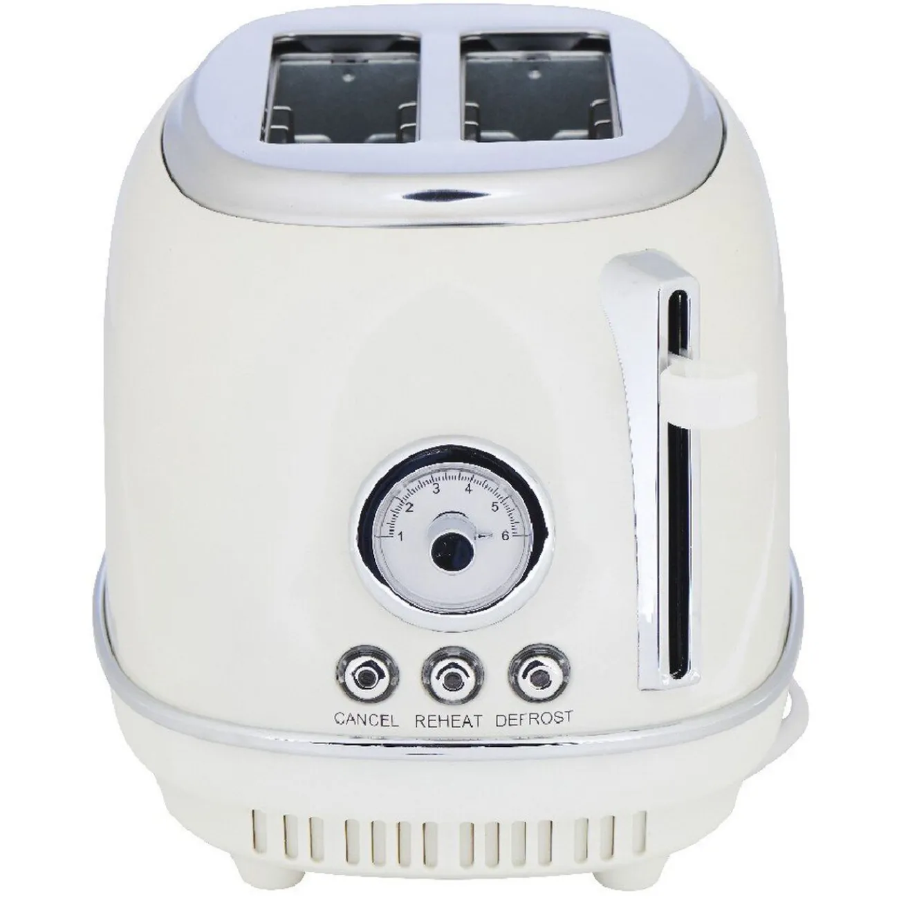 Hot Grille pain Homday retro blanc crème Petit Électroménager