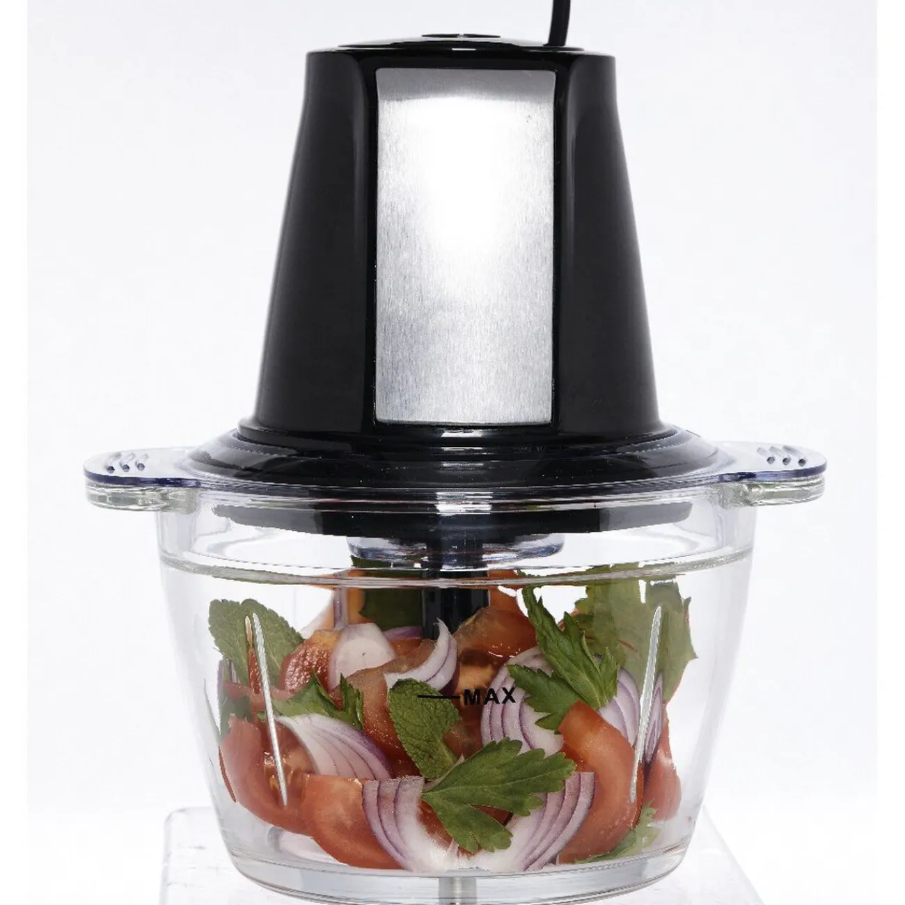 Hot Hachoir électrique noir et transparent Petit Électroménager