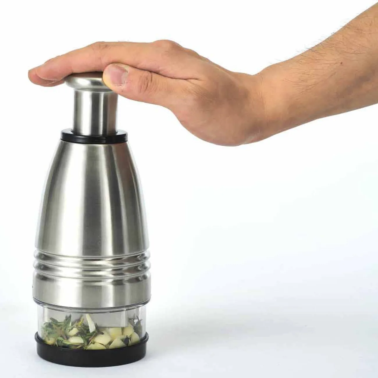 Hachoir manuel inox acrylique Petit Électroménager