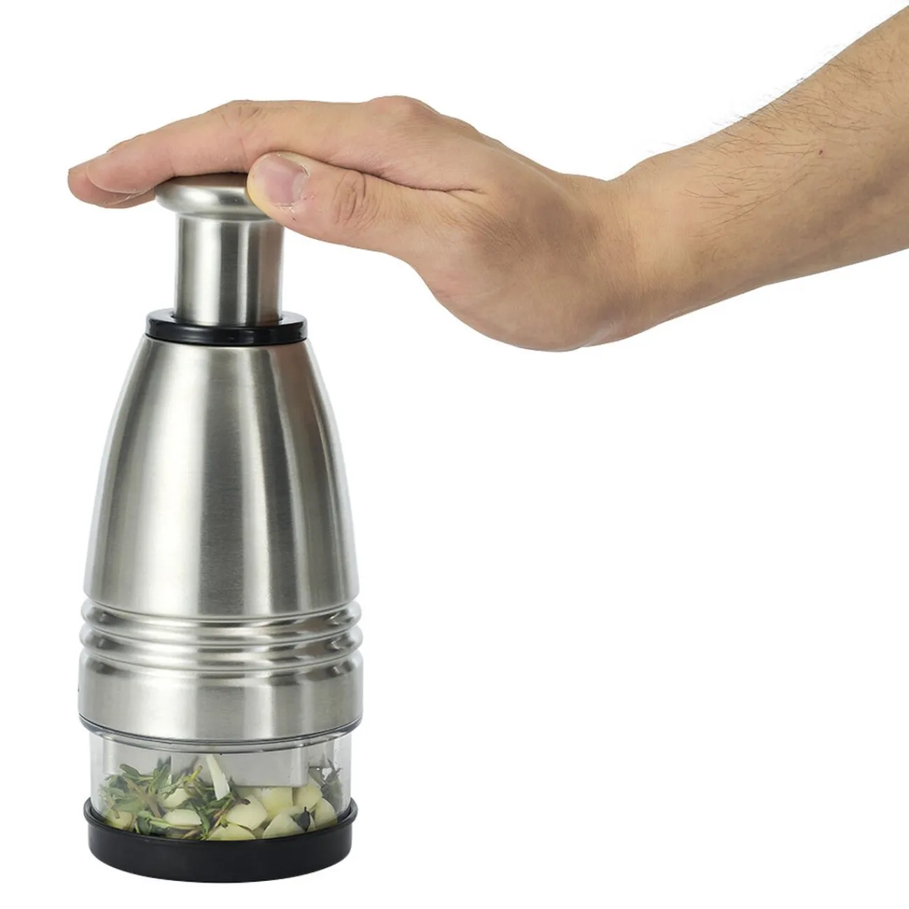 Hachoir manuel inox acrylique Petit Électroménager