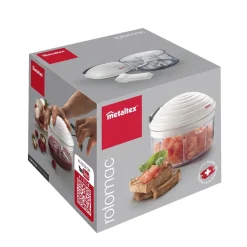 Clearance Hachoir manuel multiusage transparent couvercle blanc 500 ml Petit Électroménager