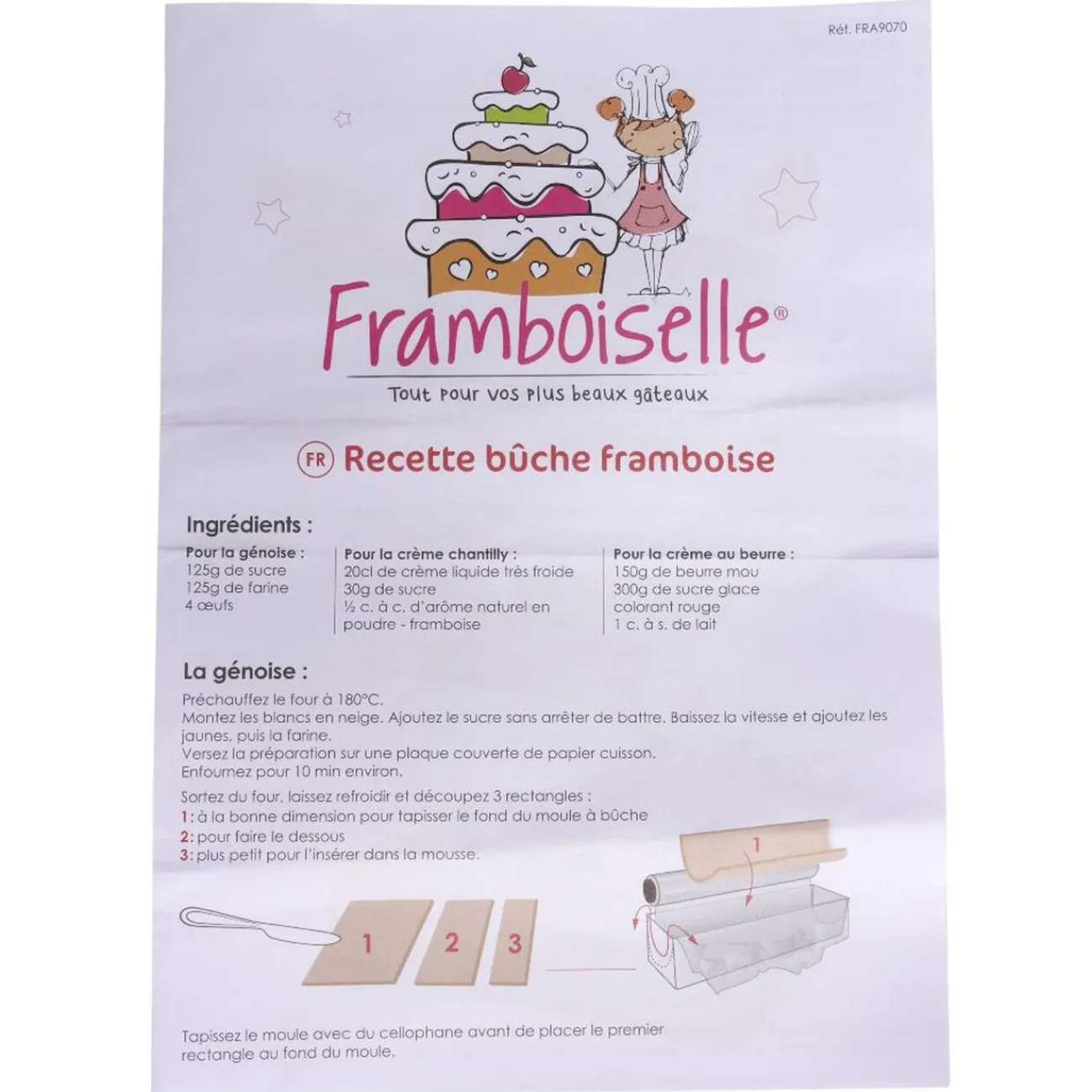 Online Kit préparation bûche de Noël Cuisson