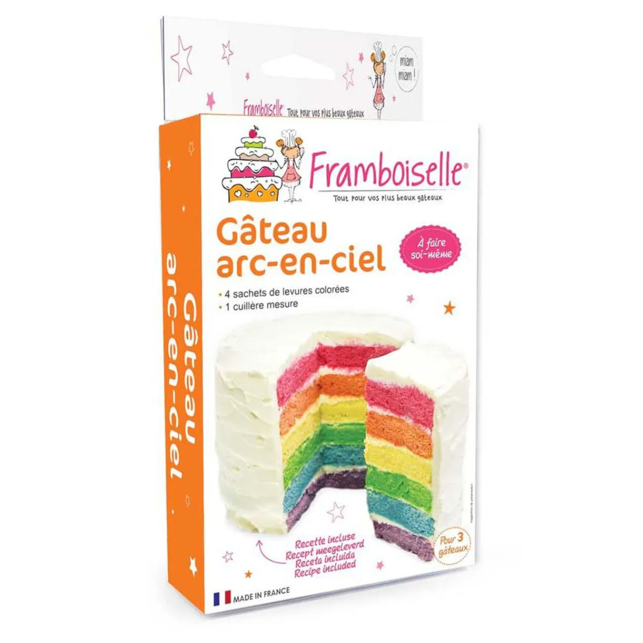Hot Kit préparation gâteau arc-en-ciel Préparation Culinaire