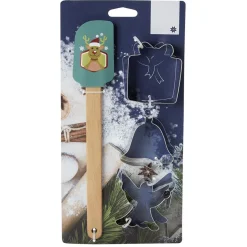 Best Kit spatule Noël avec emporte pièces x2 Préparation Culinaire
