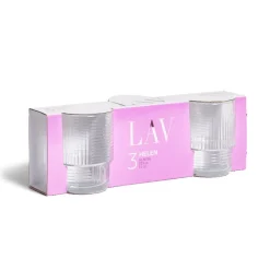 Outlet Lot de 3 gobelets en verre empilables 32,5cl Vaisselle Et Accessoires De Table