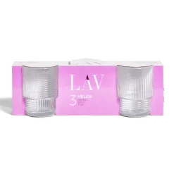 Outlet Lot de 3 gobelets en verre empilables 32,5cl Vaisselle Et Accessoires De Table