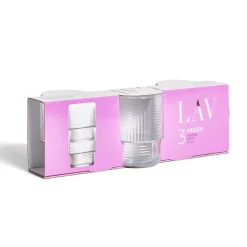 Outlet Lot de 3 gobelets en verre empilables 32,5cl Vaisselle Et Accessoires De Table