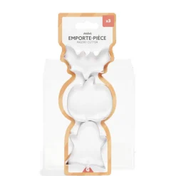 Online Lot de 3 moules à cookie en inox Ø6cm Cuisson