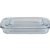 Best Lot de 3 plats à four empilables en verre Cuisson