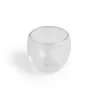 Outlet Lot de 2 tasses double paroi verre transparent 80ml Vaisselle Et Accessoires De Table