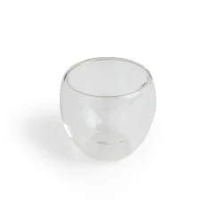 Outlet Lot de 2 tasses double paroi verre transparent 80ml Vaisselle Et Accessoires De Table