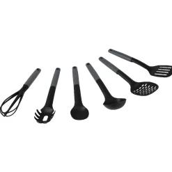 Online Lot de 6 ustensiles avec support noir gris Préparation Culinaire