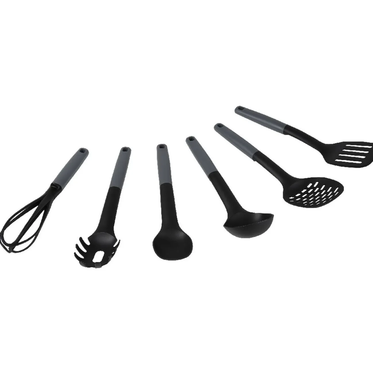 Online Lot de 6 ustensiles avec support noir gris Préparation Culinaire
