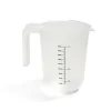 Outlet Lot de 3 verres mesureur 250/500/1000ml plastique blanc transparent Préparation Culinaire