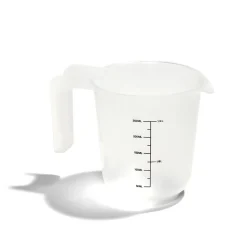 Outlet Lot de 3 verres mesureur 250/500/1000ml plastique blanc transparent Préparation Culinaire