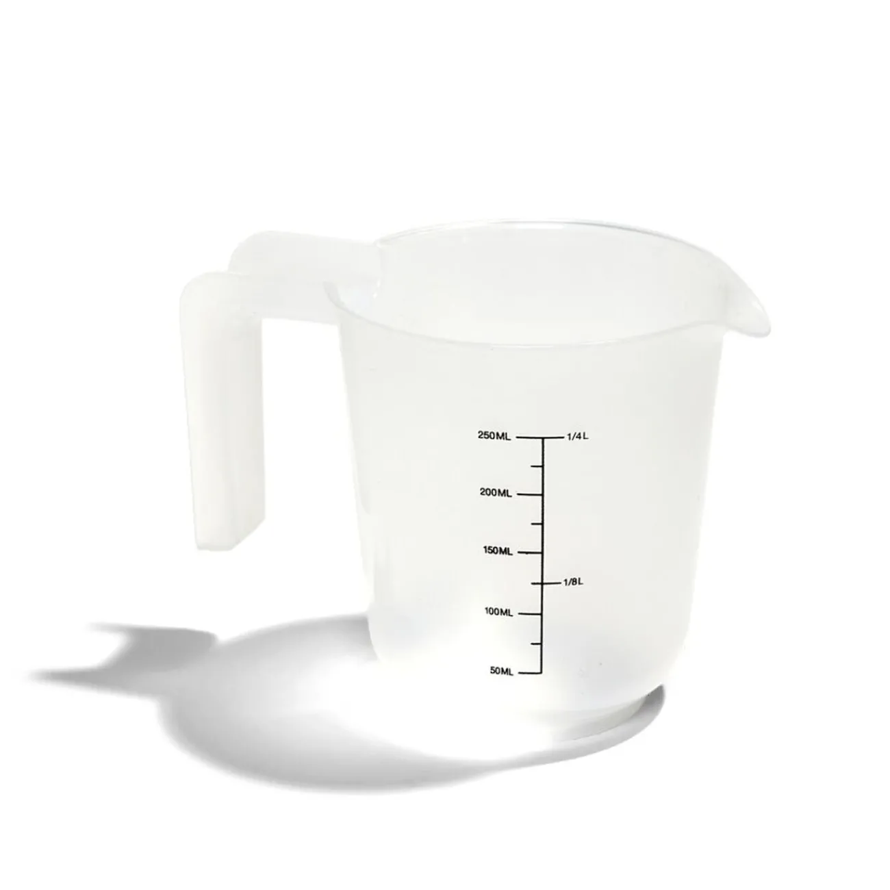 Outlet Lot de 3 verres mesureur 250/500/1000ml plastique blanc transparent Préparation Culinaire
