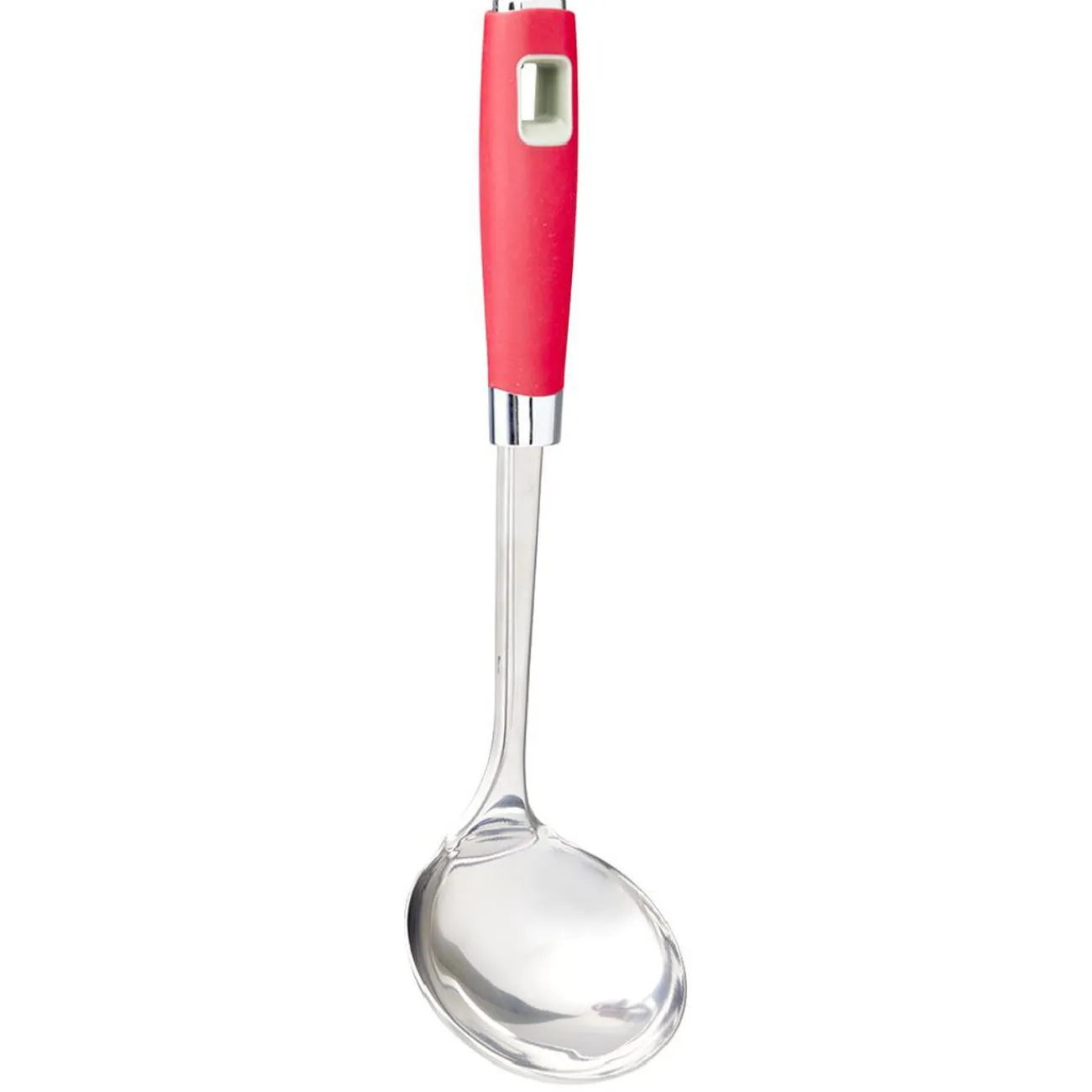 Discount Louche inox manche en polypropylène rouge Préparation Culinaire