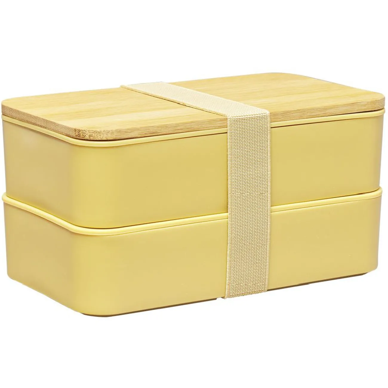 Sale Lunch box couvercle bambou x2 Conservation Alimentaire