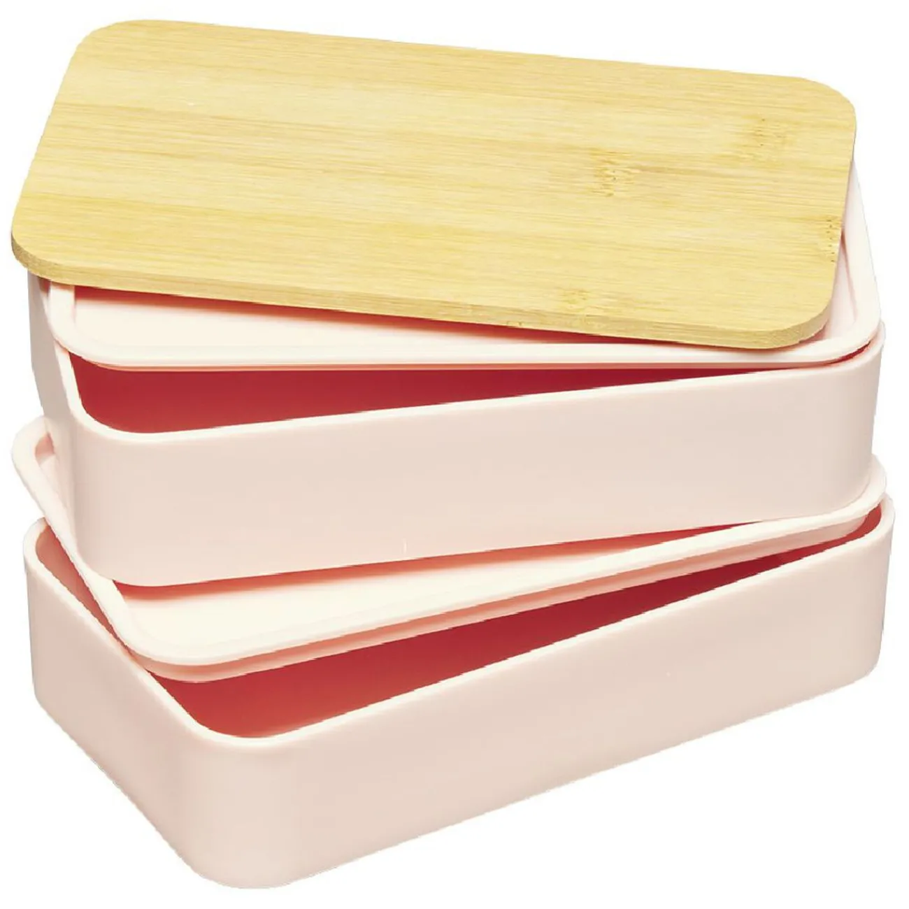 Sale Lunch box couvercle bambou x2 Conservation Alimentaire