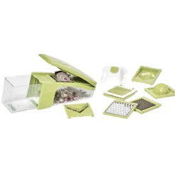 Discount Mandoline multifonctions vert et blanc Préparation Culinaire