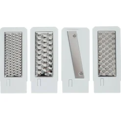 Sale Mandoline multifonctions 5 en 1 en plastique et inox Préparation Culinaire