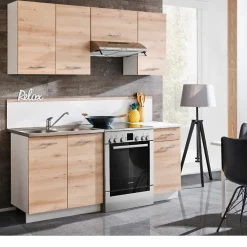 Sale Meuble de cuisine bois naturel x 5 Rangement De Cuisine