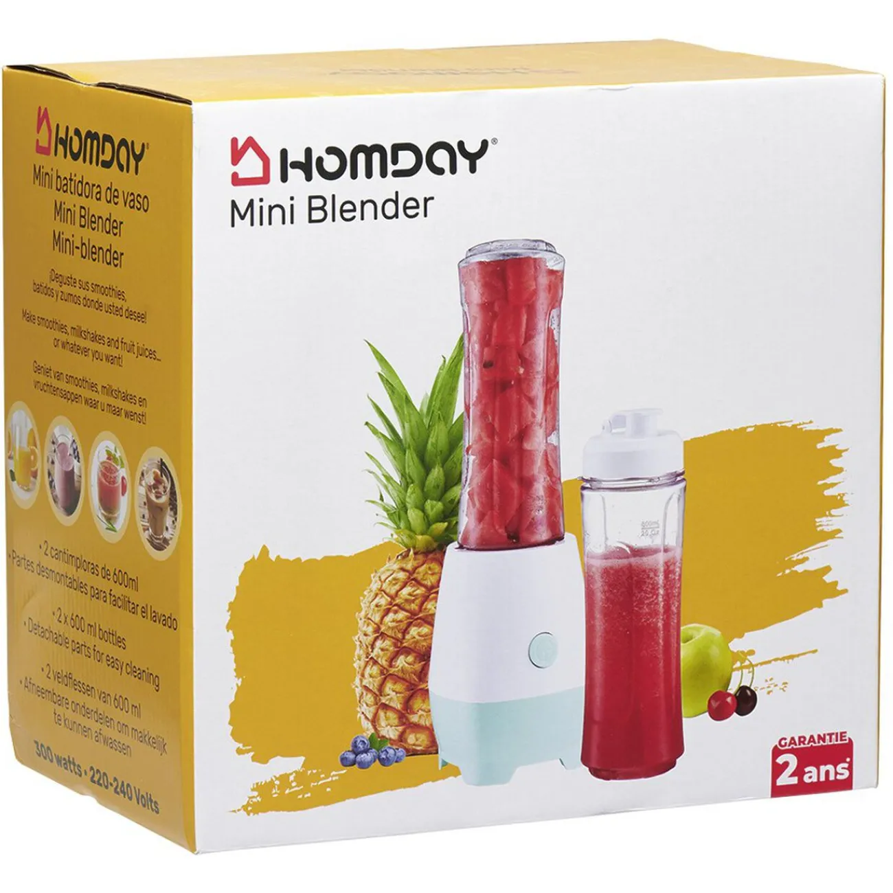 Discount Mini blender avec deux gourdes de 600 ml Petit Électroménager