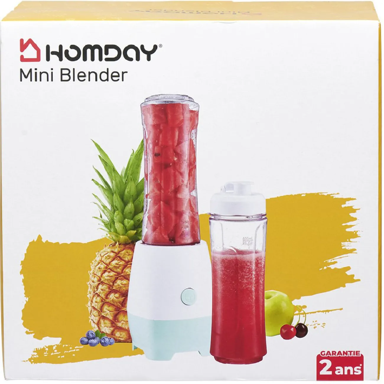 Discount Mini blender avec deux gourdes de 600 ml Petit Électroménager