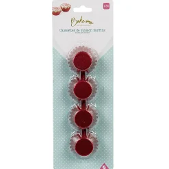 Clearance Mini caissette à muffin aluminium rouge x80 Cuisson