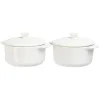 Discount Mini cocotte céramique blanc x2 Cuisson