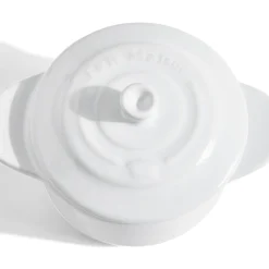 Discount Mini cocotte individuelle en céramique avec couvercle - gris ou blanc Cuisson