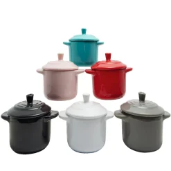 Sale Mini cocotte ronde rouge Cuisson