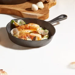 Discount Mini plat à four rond en fonte avec manche Cuisson