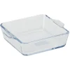 Mini plat en verre forme carré Cuisson