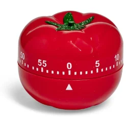 New Minuteur forme tomate rouge Ø7xH6cm Préparation Culinaire