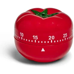 New Minuteur forme tomate rouge Ø7xH6cm Préparation Culinaire