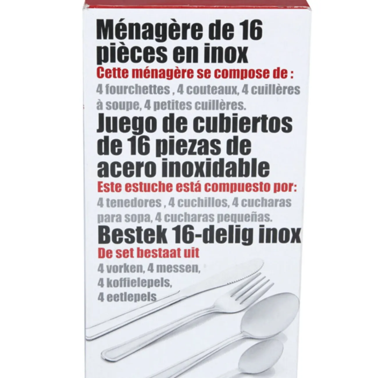 Ménagère 16 pièces Préparation Culinaire