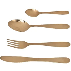 Sale Ménagère 16 pièces cuivre doré Vaisselle Et Accessoires De Table