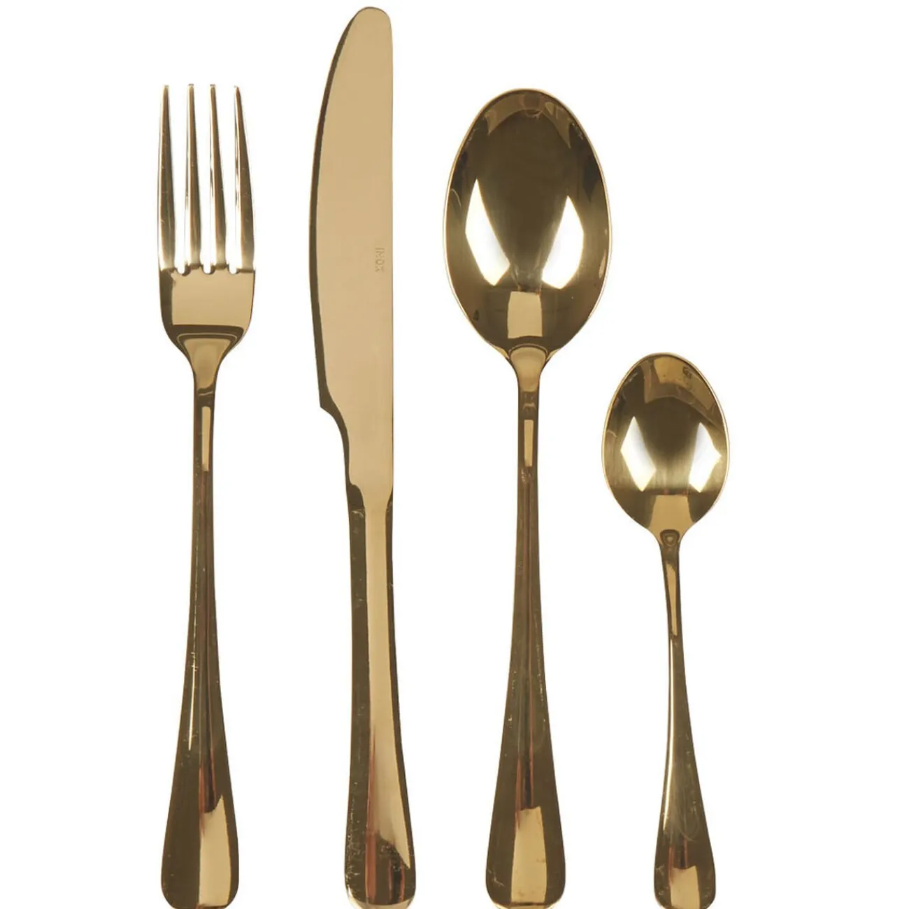 New Ménagère 24 pièces doré Préparation Culinaire