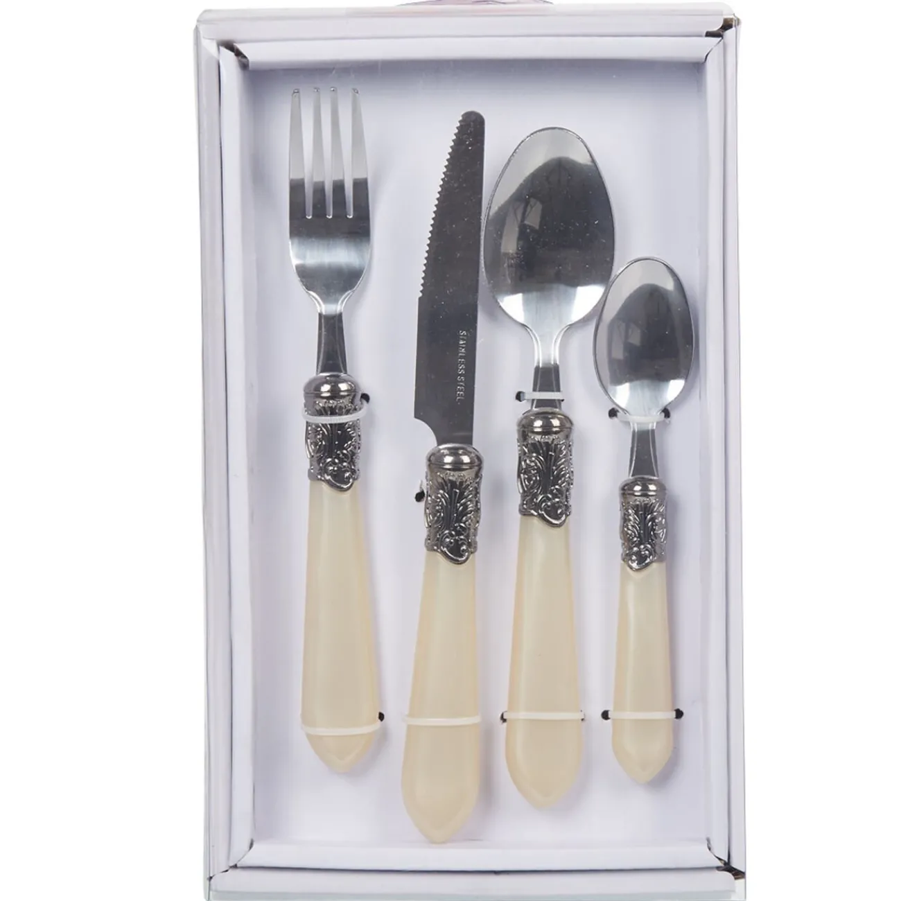 New Ménagère 24 pièces nacré Préparation Culinaire