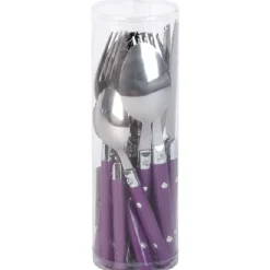 Sale Ménagère violet 16 pièces Vaisselle Et Accessoires De Table