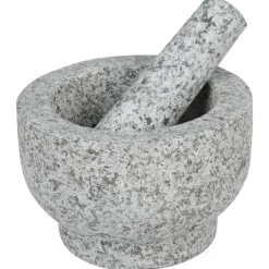 New Mortier avec pilon granite gris Préparation Culinaire